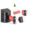 Magnetic Retractable Wall Mount Barrier 16.4ft Black ABS by Barydat-2