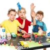 Mini Traffic Cones NUOBESTY 50pcs Plastic Roadblock Toys for Kids-5