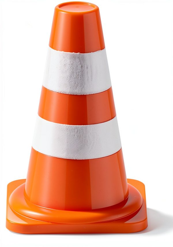 Mini Traffic Cones NUOBESTY 50pcs Plastic Roadblock Toys for Kids-1