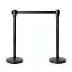 Amazon Basics Crowd Control Stanchions 6.5 ft Retractable Belt Pack 2-0