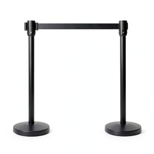 Amazon Basics Crowd Control Stanchions 6.5 ft Retractable Belt Pack 2-0