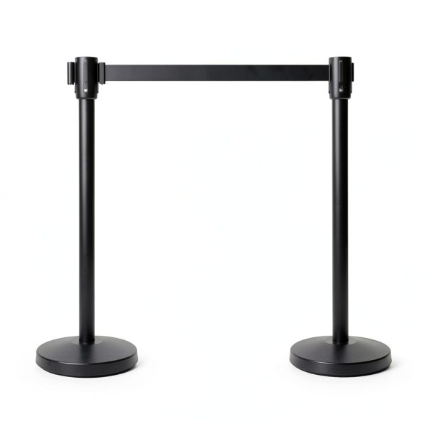 Amazon Basics Crowd Control Stanchions 6.5 ft Retractable Belt Pack 2-0