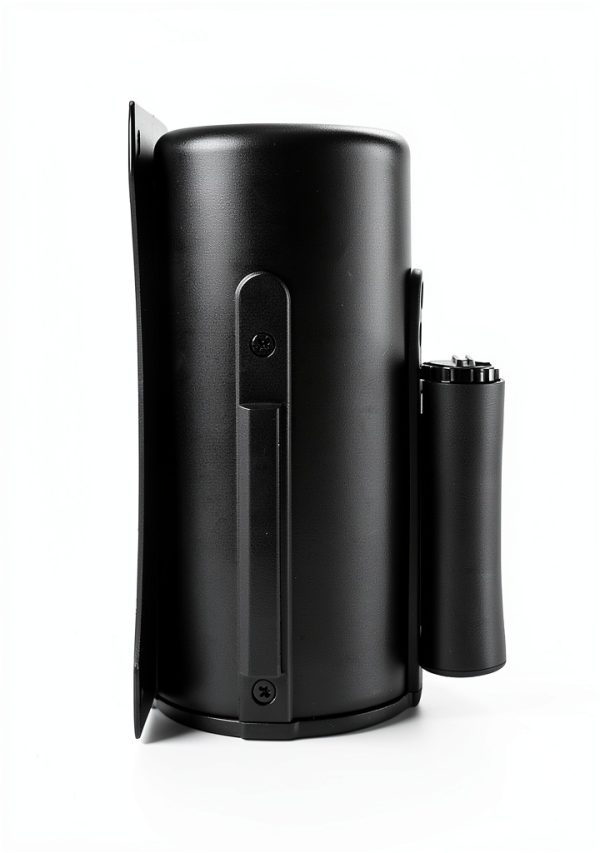 Wall Mounted Retractable Belt Barrier QWORK 10' Black 2‑Pack-2