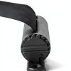 Wall Mounted Retractable Belt Barrier QWORK 10' Black 2‑Pack-3