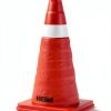 Collapsible Safety Cones 18" HiGiant Orange Foldable Reflective Collar-4