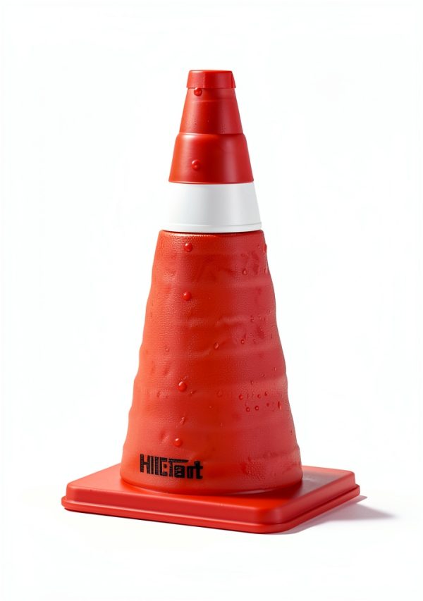 Collapsible Safety Cones 18" HiGiant Orange Foldable Reflective Collar-4