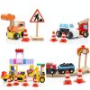Mini Traffic Cones Pretwad 30pcs Orange Plastic Safety Barriers-6