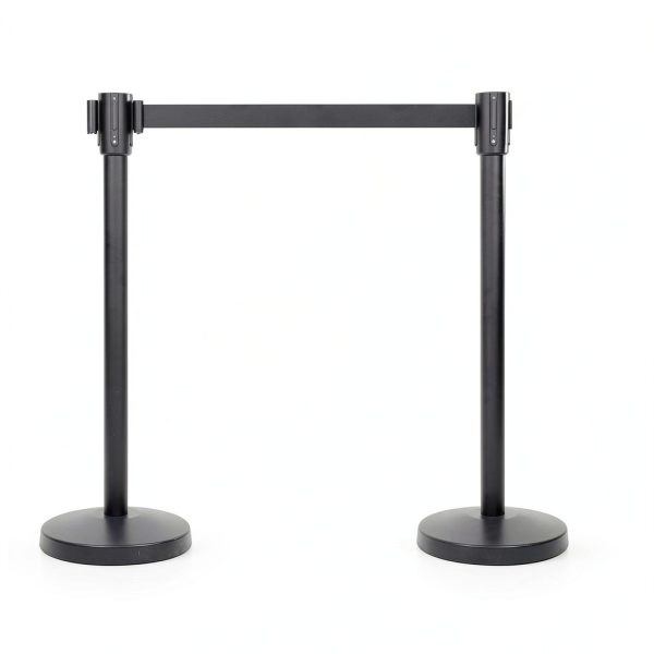 Amazon Basics Crowd Control Stanchions 6.5 ft Retractable Belt Pack 2-5