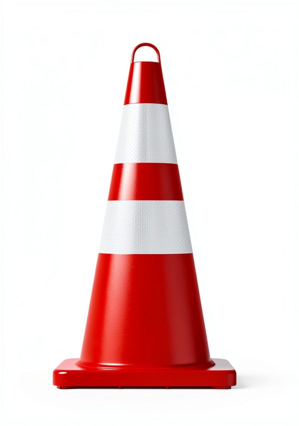 Traffic Safety Cones BATTIFE 28-Inch PVC with Reflective Collars-3