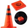 Collapsible Safety Cones 18" HiGiant Orange Foldable Reflective Collar-2