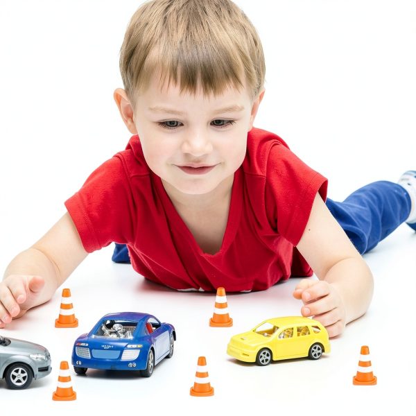 Mini Traffic Cones NUOBESTY 50pcs Plastic Roadblock Toys for Kids-2