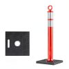Traffic Delineator Posts 6 Pack 42" HiGiant Orange Reflective Strips-4