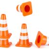 Mini Traffic Cones NUOBESTY 50pcs Plastic Roadblock Toys for Kids-8