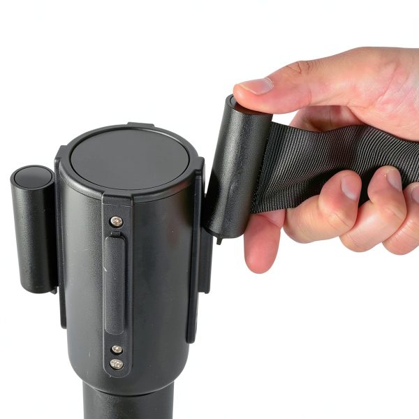Amazon Basics Crowd Control Stanchions 6.5 ft Retractable Belt Pack 2-2