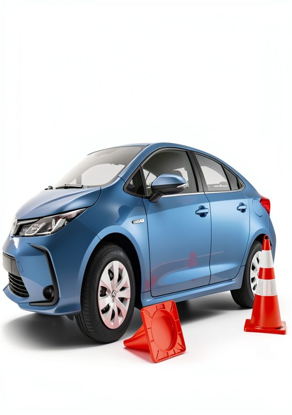 Traffic Safety Cones BATTIFE 28-Inch PVC with Reflective Collars-1