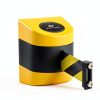 Magnetic Mount Belt Barrier 30ft Black Yellow Crowd Control Warehouse-4