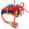 Plastic Chain Links PATIKIL 200 Ft Red Safety Chain for Barriers-4