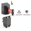 Magnetic Retractable Wall Mount Barrier 16.4ft Black ABS by Barydat-3
