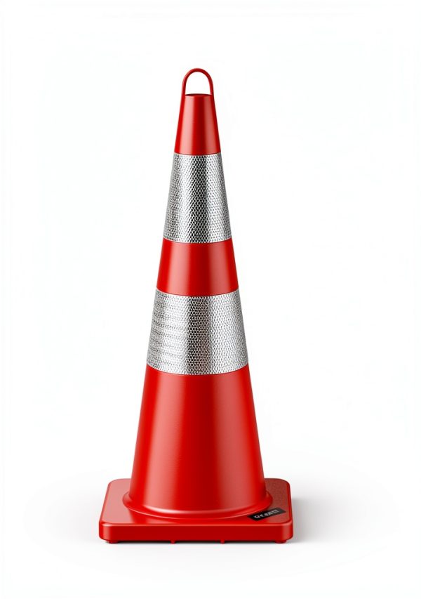 Traffic Safety Cones BATTIFE 28-Inch PVC with Reflective Collars-2