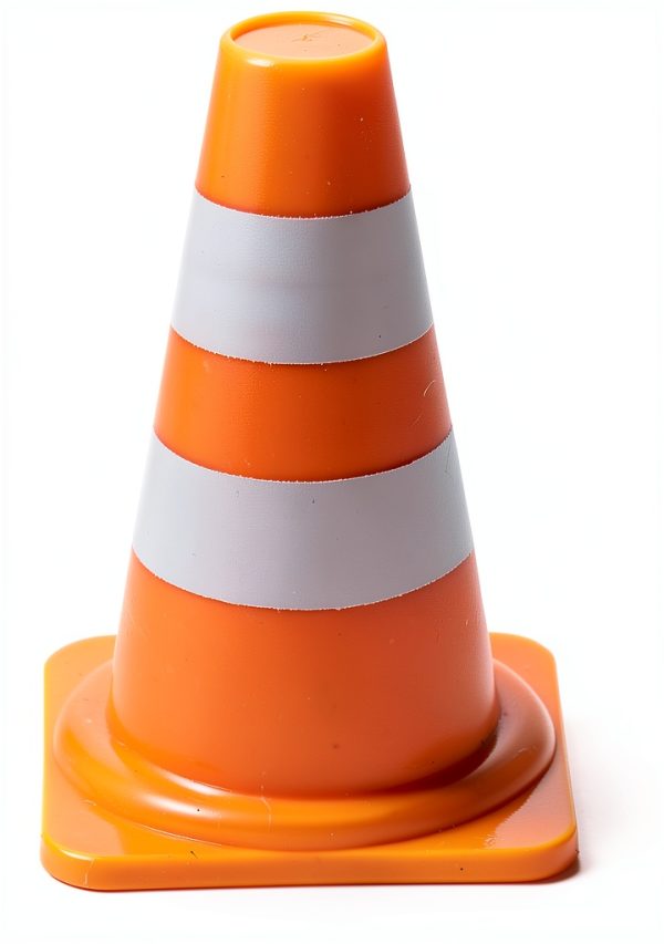 Mini Traffic Cones TOPPERFUN 30pcs Orange ABS Roadblock Safety Signs-1
