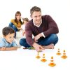 Mini Traffic Cones TOPPERFUN 30pcs Orange ABS Roadblock Safety Signs-4