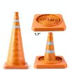 28 Inch Collapsible Traffic Safety Cones TENKAIWICK 2 Pack Foldable-3