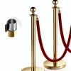 VEVOR Stanchions and Velvet Ropes 6Pcs Gold Base with Stainless Posts-1