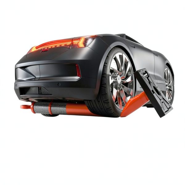 Orange Traffic Delineator Posts 42" BATTIFE 6-Pack Reflective Base-4