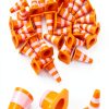 Mini Traffic Cones TOPPERFUN 30pcs Orange ABS Roadblock Safety Signs-5