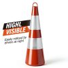 RoadHero 10 Pack 28 Inch Traffic Cones Orange with Reflective Collar-2