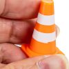 Mini Traffic Cones TOPPERFUN 30pcs Orange ABS Roadblock Safety Signs-8
