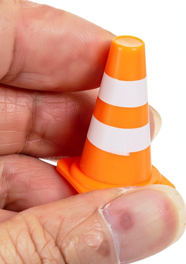 Mini Traffic Cones TOPPERFUN 30pcs Orange ABS Roadblock Safety Signs-8