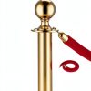 VEVOR Stanchions and Velvet Ropes 6Pcs Gold Base with Stainless Posts-5