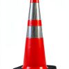 Traffic Safety Cones BESEA 28in Orange Heavy-duty PVC 8-Pack-1