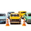 Mini Traffic Cones TOPPERFUN 30pcs Orange ABS Roadblock Safety Signs-3