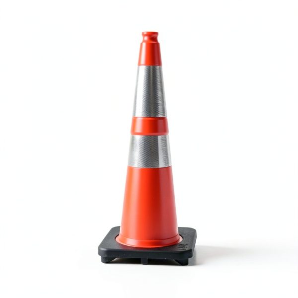 Traffic Safety Cones BESEA 28in Orange Heavy-duty PVC 8-Pack-3