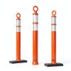 Orange Traffic Delineator Posts 42" BATTIFE 6-Pack Reflective Base-7